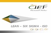 LEAN SIX SIGMA - ISO - Cief · Lean – Six Sigma - ISO . Objetivos . Ayudamos en la implantación de la mejora continua en todos los procesos de nuestros clientes, para que