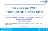 PRESUPUESTO 2018 PROVINCIA DE BUENOS AIRES · MONTO DE ENDEUDAMIENTO PROVINCIA DE BS. AS, PARA EL EJERCICIO 2018 - (EN MILLONES Y Fuente: elaboración propia en base a Proyecto Presupuesto