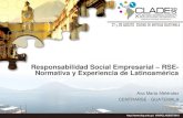 Responsabilidad Social Empresarial RSE- Normativa y ...€¦ · Definición de Responsabilidad Social (ISO 26000): Las siete materias fundamentales 6.4. Prácticas Laborales 6.8.