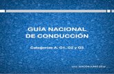 GUÍA NACIONAL DE CONDUCCIÓN - rocha.gub.uy · Agradecemos a las Intendencias Departamentales y a UNASEV por las imágenes cedidas para la realización de este manual. Nota: ...