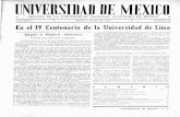 MEXICO, JUNIO DE 1951 el IV Centenario de la Universidad ... · En el IV Centenario de la Universidad de Lima ... raíces y levantarla como bandera exclu ... Antonio Castro Leal Enrique