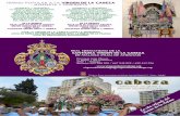 HIMNO POPULAR A LA VIRGEN DE LA CABEZA - … SEPT 2015 WEB.pdf · floreada y concierto de bienvenida a cargo de la Charanga “Los Piononos” de Rute. Aparcamiento: Colegio Cerro