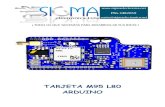 TARJETA M95 L80 ARDUINO - Inicio - Sigma Electrónica REFERENCIA TARJETA... · 2016-11-05 · GSM/GPRS y GPS en sus aplicaciones de Arduino a través de los Módulos de Quectel. El