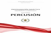 ENSEÑANZAS ELEMENTALES PERCUSIÓNescuelademusicapinospuente.es/wp-content/uploads/2015/10/f7ebeb... · Escuela de Música de Pinos Puente Programaciones Didácticas 2 Introducción