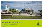 CEMENTOS ARGOS S.A.prueba.argos.co/ir/Media/Default/images/Presentacion corporativa... · cementeras Adquisición de Southern Star Concrete Company ... despacho en la planta de Cartagena