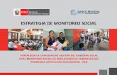ESTRATEGIA DE MONITOREO SOCIAL - mef.gob.pe · independiente. También se incluyen videos motivacionales con los testimonios de los actores que desarrollaron la ruta de monitoreo