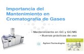 Importancia del Mantenimiento en Cromatografía de Gases · pág.: 2 Las Claves para la Obtención de Resultados Cromatográficos Robustos • Buen método cromatográfico • Mantenimiento
