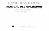 MANUAL DEL OPERADOR - furunousa.com · • Este manual está destinado para usuarios cuya idioma nativo sea el español. • No se puede copiar ni reproducir ninguna parte de este