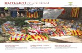 BUTLLETÍ municipal municipal núm. 107, setembre i octubre de 2009 La Diada Nacional de Catalunya Teià commemora l’onze de setembre amb la tradicional ofrena floral i la lectura