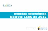 Bebidas Alcohólicas Decreto 1686 de 2012 permite el uso de rotulo complementario para bebidas alcohólicas importadas, en el que podrán declarar el Registro sanitario y las leyendas