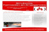 SIMULACROS, Formación en Emergencias … formacion simulacros 2016.pdfEl taller consta de contenido teórico y práctico. Dado el tipo de taller, la parte teórica serán explicaciones