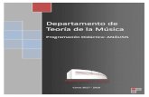 Departamento de Teoría de la Músicacpmhalffter.centros.educa.jcyl.es/sitio/...Programacion_2017-2018.pdf · conducción de la voz, ritmo, instrumentación, textura, timbre, ...