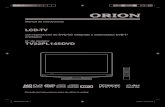 LCD-TV - AUDSE · TV TV COLOR LCD Resolución: 1680 x 1050 pixels Idiomas en pantalla; OSD en 13 idiomas (ingles, español, alemán, francés, italiano, ... Cuando se utiliza el soporte