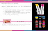 Ficha Técnica Lápiz Labial Delicious Lipstick · especial a tu maquillaje. Puedes optar por un solo tono o combinarlos para un ... Microsoft Word - Ficha Técnica Lápiz Labial