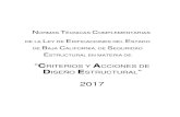 2017 - sidue.gob.mx CRITERIOS Y ACCIONES … · de “Criterios y Acciones de Diseño Estructural”, se tratará como construcción nueva, también, ... casas para habitación privada,