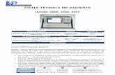 FICHA TÉCNICA DE EQUIPOS - inspeqingenieria.com · Equipos digitales para detección de fallas por ultrasonido SONOTRON ... es ideal para inspecciones en sitio y realizar ... 0-10000