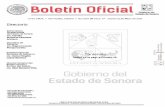 Boletín Oficial - boletinoficial.sonora.gob.mx · Boletín Oficial . Gobierno del Estado de Sonora Tomo CXCIX Hermosillo, Sonora Número 38 Secc. 11 Jueves . 11 . de Mayo de 2017