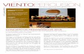 REVISTA DEL DEPARTAMENTO VIENTO-PERCUSION / … · REVISTA DEL DEPARTAMENTO VIENTO-PERCUSION / Conservatorio Profesional de Música de Huesca 1 Concluye el curso 2015-16 y llega el