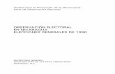 OBSERVACIÓN ELECTORAL EN NICARAGUA … · Unidad para la Promoción de la Democracia Series de Observación Electoral OBSERVACIÓN ELECTORAL EN NICARAGUA ELECCIONES GENERALES DE