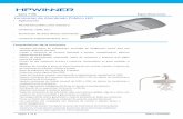 Luminarias de Alumbrado Público LED - hpwinner.com · Página 1 ＠de 9 2018. HPWINNER Serie T19E Especificaciones Luminarias de Alumbrado Público LED · Aplicaciones - Alumbrado
