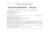 NOVEMBRE 2016 - nuestrasbandasdemusica.com · Richard Strauss Duet concertino, TRV 293 R. Wagner / P. Halffter Tannhäuser simfònic L’Orquestra de València, sota la ...