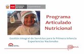 Programa Articulado Nutricional - MIDIS · Proporción de niñas y niños de 6 a 36 meses con Anemia 2007-2012 .Por ámbitos. Avances en relación a Resultados en DCI