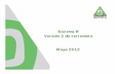 Sistema R Versión 3 de terremoto Mayo 2012 - AMIS de la... · Funcionamiento y características de la ... Central de telecomunicaciones ... CLASE_SISMO El tipo estructural se crea