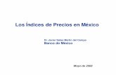 Los Índices de Precios en México Antecedentes y Desarrollo del INPC Fuente:ArchivoHistóricode Índices de Precios,25PreguntassobreelINPC,Bancode México. 1/Indicador publicadopor
