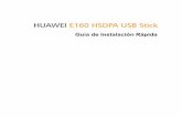 HUAWEI E160 HSDPA USB Stick - Boleta Ecológica | …hogar.movistar.cl/hogar/internet/software-banda-ancha-movil/huawei... · Gracias por elegir el USB stick E160 HSDPA de Huawei
