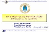 FUNDAMENTOS DE PROGRAMACIÓN: Introducción a la algoritmia.agronomaps.wdfiles.com/local--files/apuntes-algoritmia/Algoritmia1.pdf · FUNDAMENTOS DE PROGRAMACIÓN: Introducción a
