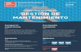CURSO PROFESIONALES: GESTIÓN DE MANTENIMIENTOfoodtechmaster.com/assets/docs/FTM_Maintenance_2018_spa_v1.pdf · temas de mantenimiento predictivo y gestión del mantenimiento de una