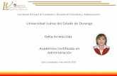 Universidad Juárez del Estado de Durango Delia … · Universidad Juárez del Estado de Durango. Asociación Nacional de Facultades y Escuelas de Contaduría y Administración León,