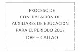 DRE - CALLAO - … · contratos administrativos de ... Normativa de Docentes ... Básica Regular y de la Educación Básica Especial y de Asistentes de Taller en Institutos de