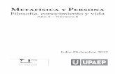 Metafísica y Personametyper.com/wp-content/uploads/2014/12/MYP_R8_A7_WEB.pdf · 163 El Dios Geométrico de Baruch Spinoza The geometric God of Baruch Spinoza Rómulo Ramírez Daza