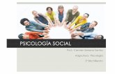 PSICOLOGÍA SOCIAL - balderciencias.weebly.combalderciencias.weebly.com/.../2/2/1/5/22155040/psicología_social.pdf · CONCEPTOS FUNDAMENTALES Cohesión grupal Grupo de pertenencia/referencia