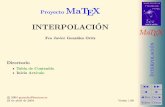 Proyecto MaTEX - personales.unican.espersonales.unican.es/gonzaleof/Sociales_1/interpolacion.pdf · SOCIALES MaTEX ci ´ on JJ II J I JDoc DocI Volver Cerrar ... Para que se comprenda