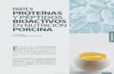 Parte II Proteínas y PéPtidos bioactivos nutrición Porcina (4).pdf · PéPtidos de hidrolizados de mucosa intestinal Porcina Otra fuente de péptidos bioactivos son los hidrolizados