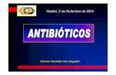 Madrid, 2 de Diciembre de 2004 - gicor.es Gonzalez San Segundo.pdf · Índice infecciÓn y radioterapia fundamentos de antibioterapia prescripciÓn actualizada de antimicrobianos