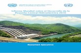 Informe Mundial sobre el Desarrollo de la Pequeña … · hidroeléctricas de instituciones gubernamentales afines, ... de las pequeñas centrales hidroeléctricas y su potencial,
