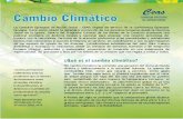 Cambio Climático - CEAS - Comisión Episcopal de … CAMBIO CLIMATI… · El 70 % de la población peruana se concentra en la costa desértica del Perú, donde se encuentra solo