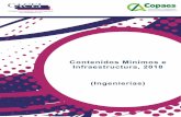 Contenidos Mínimos e Infraestructura, 2018 (Ingenierías) · Termodinámica Operaciones unitarias ... Mineralogía y cristalografía Procesos de beneficios de minerales ... Fenómenos