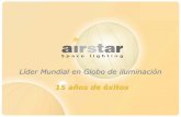15 años de éxitos - airstar.esairstar.es/corporativo/Presentacion General Productos AIRSTAR ESP... · Presentación Eventos & Diseño Cine & Televisión Industria Rescate Arquitectural