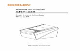 Manual del usuario SRP-330 - bixolon.com · Manual del usuario SRP-330 Impresora térmica Rev. 1.01