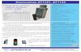 Dosímetros AT1121, AT1123seinco.mx/doc/ATOMTEX/AT1121-1123_Sp.pdf · digital/análoga con retroiluminación ... Corriente de red alterna o directa Al menos 24 h Batería interna