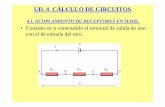 UD. 4 CÁLCULO DE CIRCUITOS - yoquieroaprobar.esyoquieroaprobar.es/_pdf/43010.pdf · BC V CD V I V A R 1 B R 2 C R 3 D V = V AB + V BC + V CD I ... Punto de un circuito donde se unen