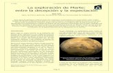 La exploración de Marte: entre la decepción y la …uvadoc.uva.es/bitstream/10324/11477/1/REVISTA-DE-CIENCIAS-2013-… · proviene del hecho de que le otorgamos gran ... la URSS