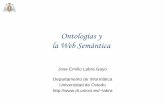 Ontologías y la Web Semántica - phd.jabenitez.comphd.jabenitez.com/wp-content/uploads/2014/03/Ontologias-y-web... · Ontología como rama del conocimiento Árbol de la naturaleza