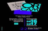 SALA SINFÓNICA - ORCAM - Orquesta y Coro de la … 22-13 Junio.pdf · Finale. Minuetto R. Garay: ... y en lo que se refiere a la enjundia ... cuestiones y pensando en otras posibles
