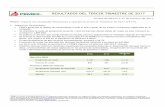 RESULTADOS DEL TERCER TRIMESTRE DE 2017 - … de Resultados no Dictaminados... · 3T17 Reporte de resultados preliminares de PEMEX al 30 de septiembre de 2017 2 / 28 Fuentes y usos
