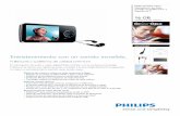 Entretenimiento con un sonido increíble, - usermanual… · Philips GoGear Opus Reproductor de video ... • Disfruta de tu música en MP3, WMA y AAC y de la radio FM • Audífonos